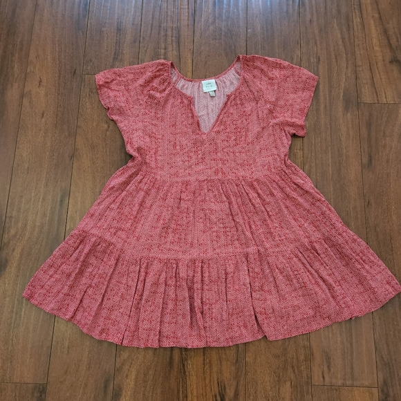 Knox Rose Babydoll Dress With Vcut Neck 